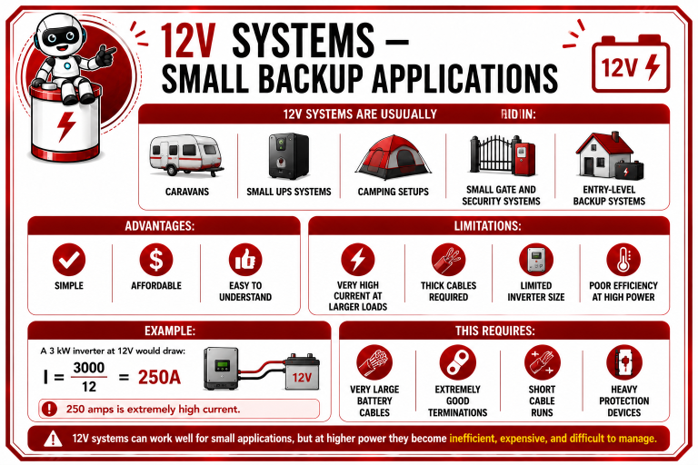 image of a 12v system small backup