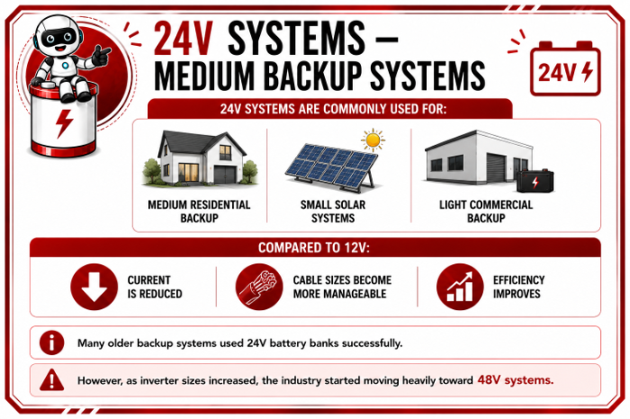 image of a 24v system medium backup