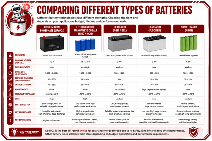 images of battery comparisons